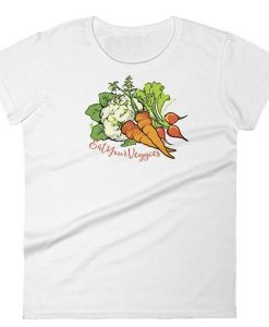 Vegan Garden Vegetable Vegetarian Womens Graphic t shirt