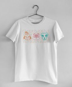 Animal Crossing Isabelle Tom Nook K.K. Slider Japanese Tee Shirt