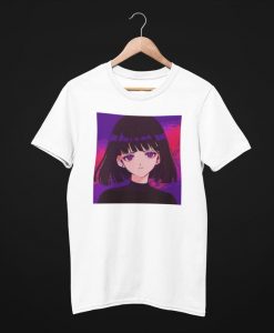 Anime Girl Purple Sad t shirt