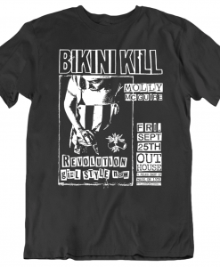 Bikini Kill Punk Flyer Music T Shirt