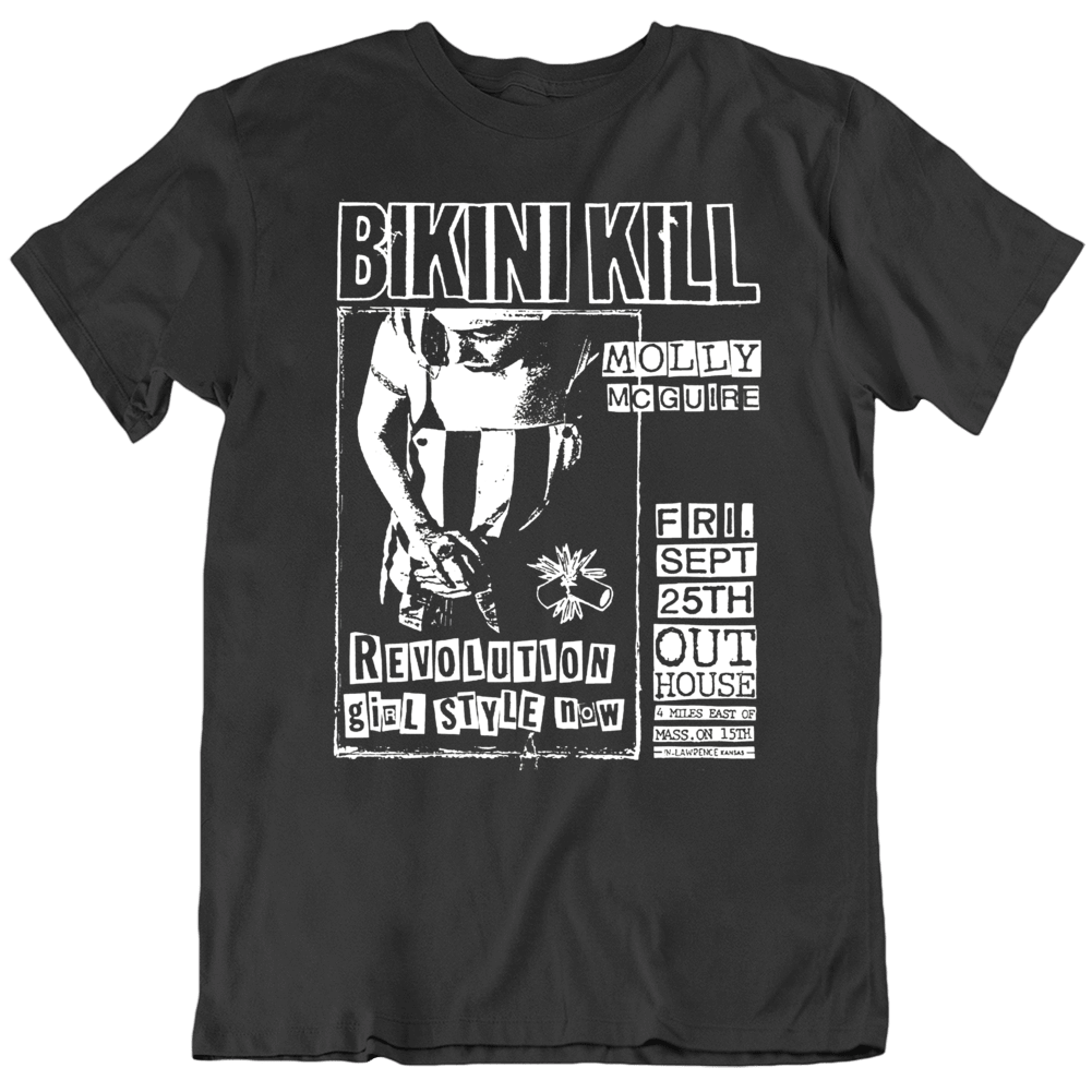 Bikini Kill Punk Flyer Music T Shirt