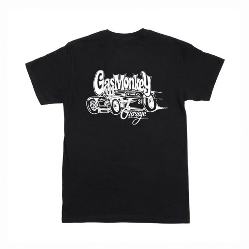 Gas Monkey Garage Black CAR 31 Hot Rod T Shirt