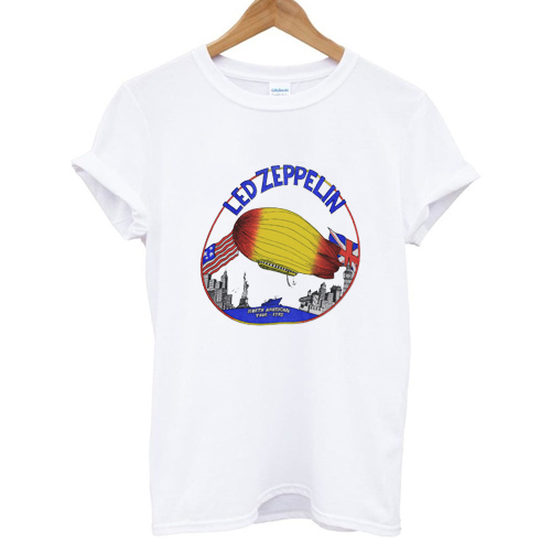 Led Zeppelin Vintage Shirt 1975 North American Tour Tshirt