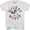 Mickey Mouse Athletic Vintage Classic Distressed Disneyland World T Shirt