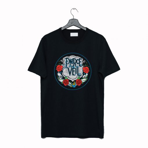 Pierce The Veil Rose Logo T Shirt