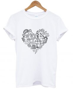 Science Heart t shirt