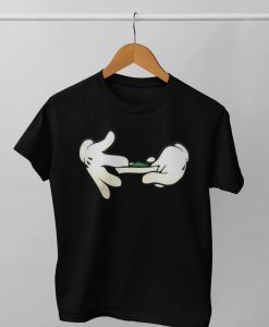 Cartoon Hands Rolling A Blunt shirt