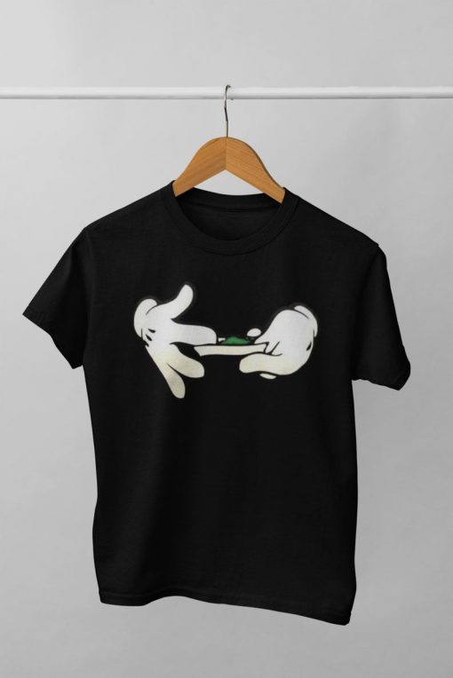 Cartoon Hands Rolling A Blunt shirt