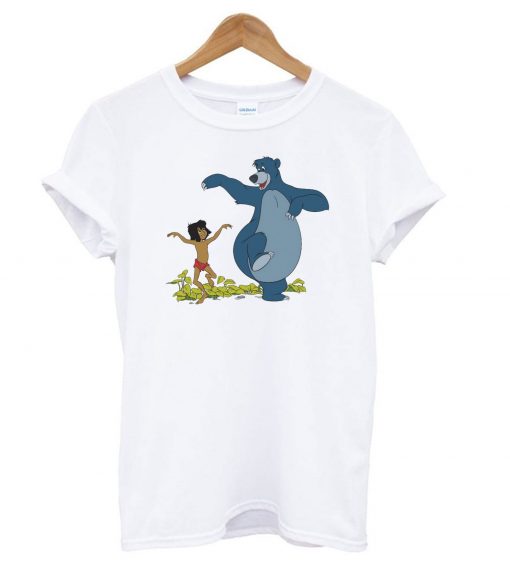 Jungle Book Mowgli and Baloo Dancing T shirt