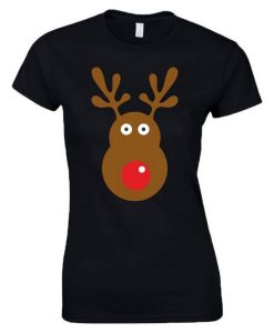 Rudolph Reindeer Face T-Shirt