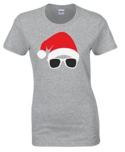 Santa Hat Glasses T-Shirt