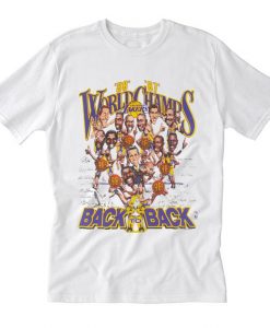 Vintage LA Lakers Caricature Los Angeles 1987-88 NBA Basketball T Shirt