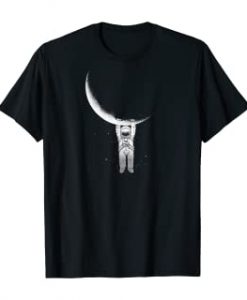 Astronaut Hanging From The Moon T-Shirt