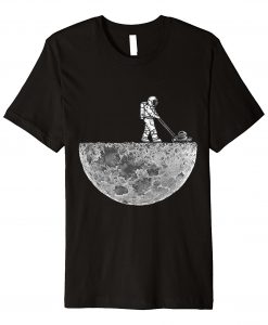 Astronaut Mowing On The Moon T-Shirt