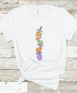 Boba Stack Boba Milk Tea Lover T Shirt