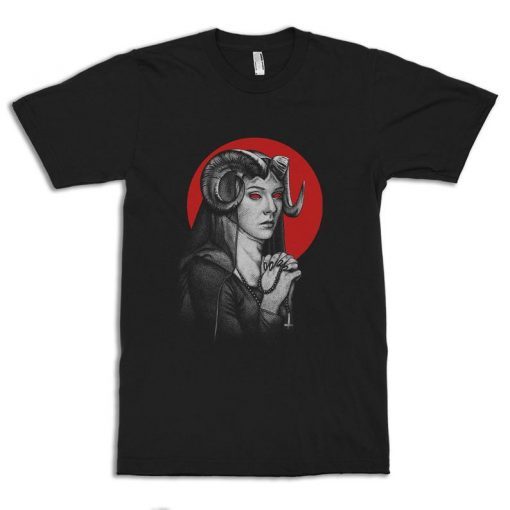 Demonic Nun Art T-Shirt