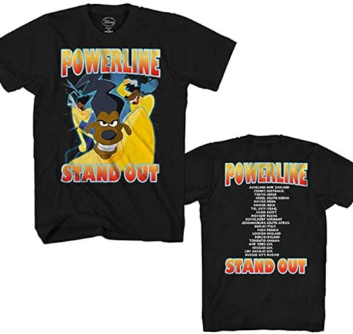 Disney Goofy Movie Powerline Stand Out Tour T SHIRT