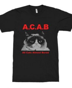 Grumpy Cat A.C.A.B Funny T-Shirt