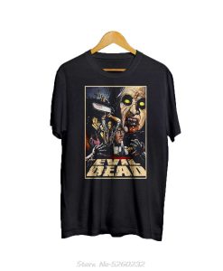 Men Evil Dead Horror Movie t shirt