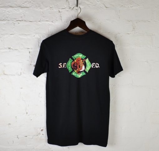 SFFD In Chinatown T-Shirt Back