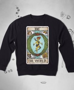 Tarot Cards the World Sweatshirt
