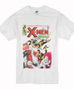 X Men Superheroes Vintage Comic Cover Marvel T Shirt