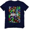 Among Us Collage Pattern T-Shirt