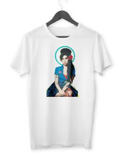 Amy Winehouse Street Art Organic T-Shirt