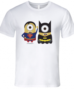 Batman VS Superman cute funny minion t shirt