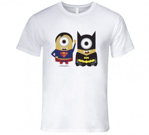 Batman VS Superman cute funny minion t shirt