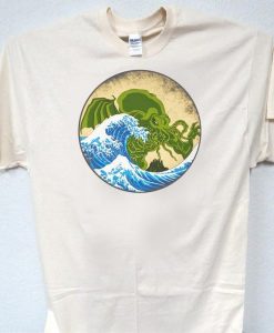 CTHULHU Japanese Block Art T-Shirt