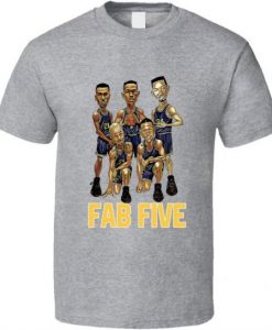 Fab Five University Of Michigan Basketball Sports Fan T Shirt