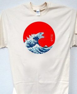 Godzilla Japanese Art Cool T Shirt