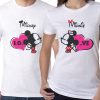 Mickey and Minnie Valentines Day Couple T-Shirt
