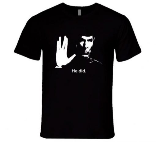 Mr Spock Leonard Nimoy he did Billboard Tribute T Shirt