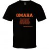 Peyton Manning Omaha Audible definition T Shirt