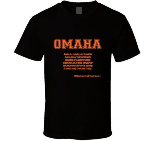 Peyton Manning Omaha Audible definition T Shirt