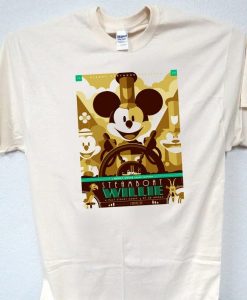 Steam Boat Willie Vintage Mickey Mouse T Shirt