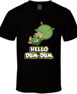 The Great Gazoo Hello Dum Dum Flintstones Cartoon Retro Fan T Shirt