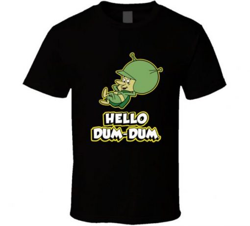 The Great Gazoo Hello Dum Dum Flintstones Cartoon Retro Fan T Shirt