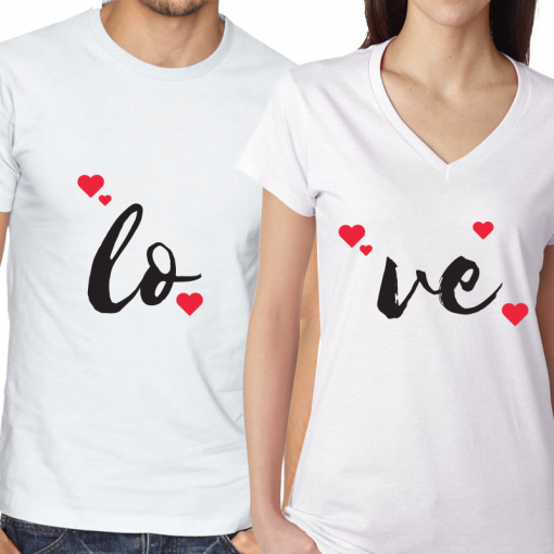 Valentine's Day Couples Matching T-shirt