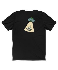 UFO Cow Abduction New Mexico t shirt back