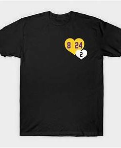 8 24 2 Kobe & Gigi in Hearts t shirt
