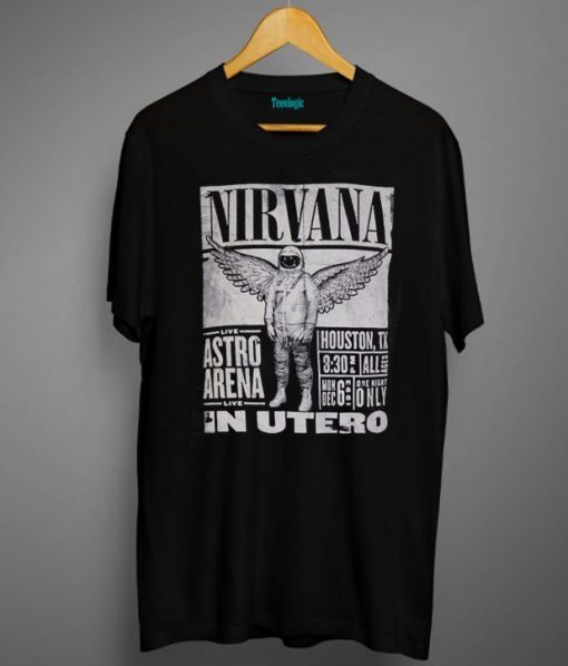 Nirvana In Utero Tour Astro Arena Houston Texas T-shirt