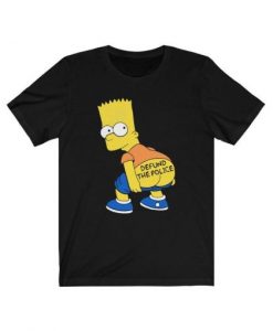 Defund the Police Bart Simpson T-shirt
