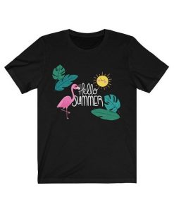 Flamingo Hello Summer T-Shirt