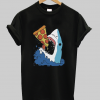 Hungry Shark Attack Pizza T-Shirt