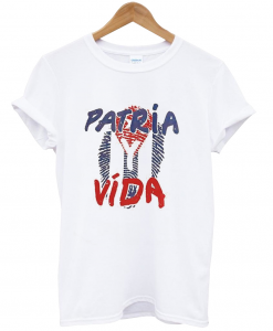 Patria Y Vida Cuba Flag t-shirt