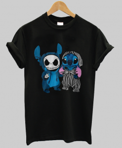 Stitch And Jack Skellington Funny Best Friends Vintage T-Shirt