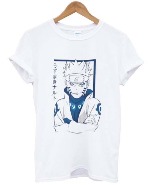Blue Naruto portrait tshirt